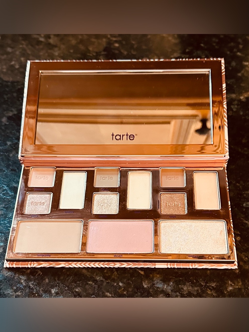 Tarte Eyeshadow & Face Palette-Clay Play Volume 11-Pink, Champagne, Tan, Gold
